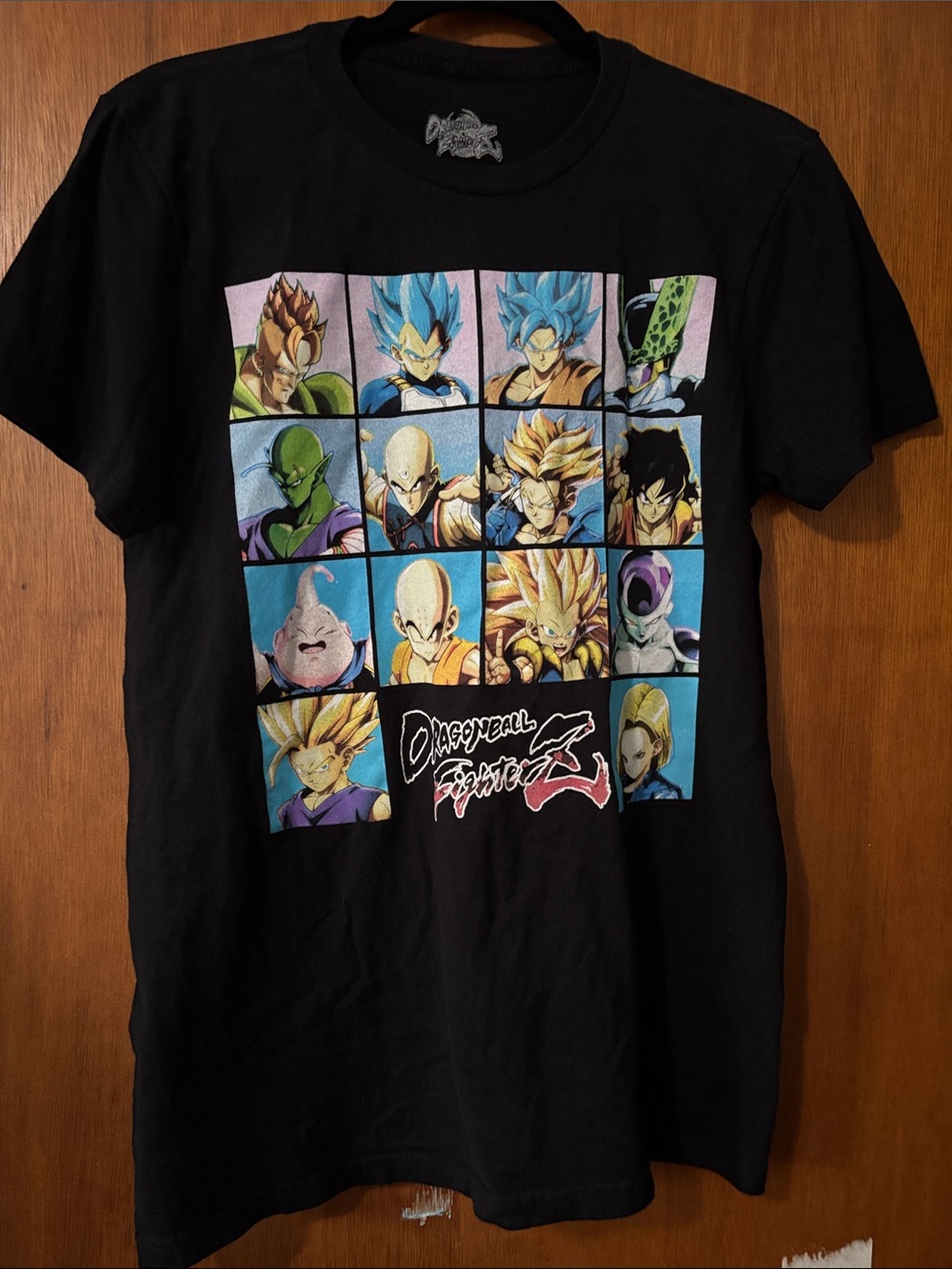 Dragonball Z Black Graphic Anime Tee with Blue Accent Dragon Art